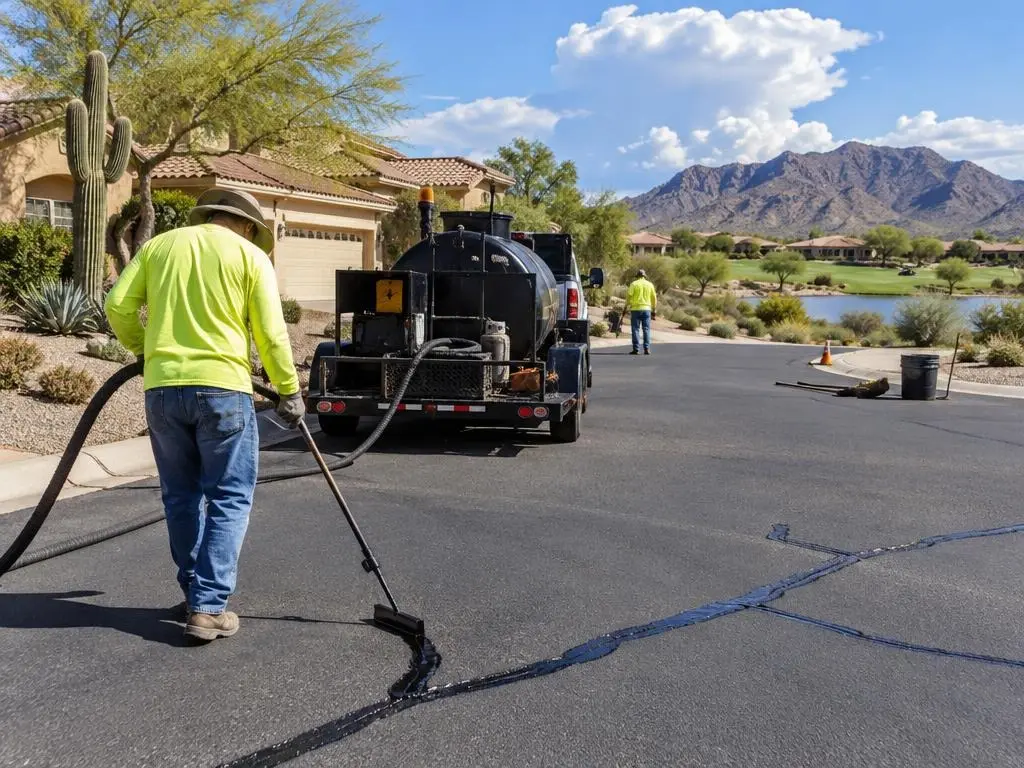 Crack Sealing in Peoria, AZ