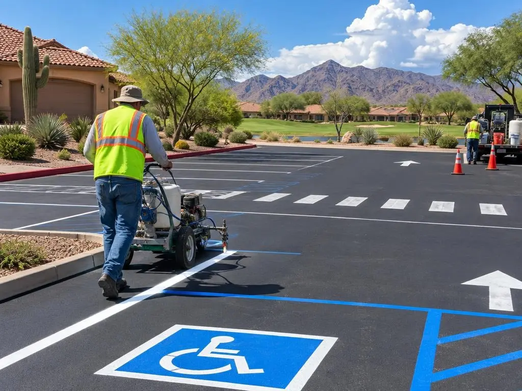 Parking Lot Striping in Peoria, AZ